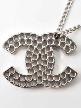 Chanel Pearl Motif Coco Mark Gunmetal